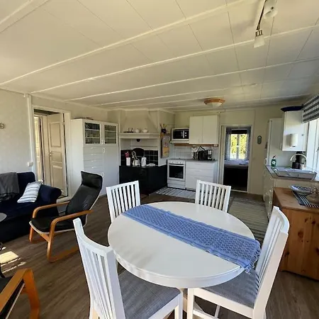 Chalet Majas Backe On A Island With Boat