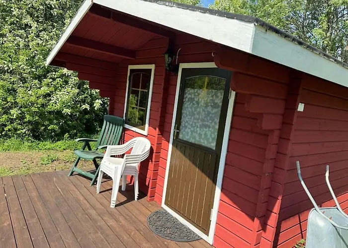 Шале Majas Backe On A Island With Boat